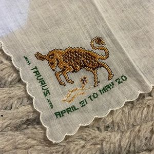 Vintage Taurus Handkerchief